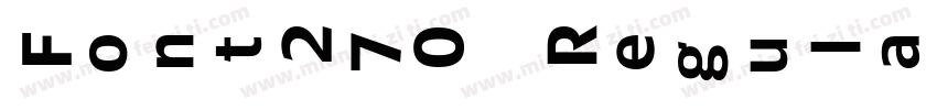 Font270 Regular字体转换